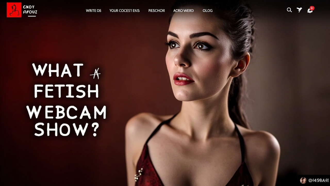 What is a fetish webcam show?